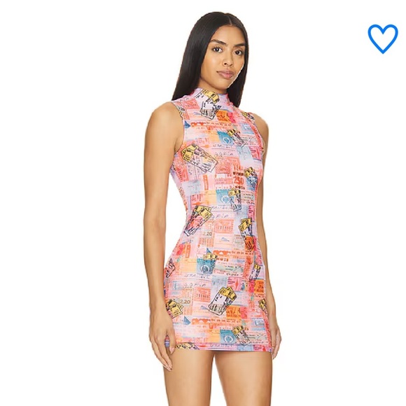 Superdown Achelle Mini Dress Pink Patchwork - Picture 2 of 11